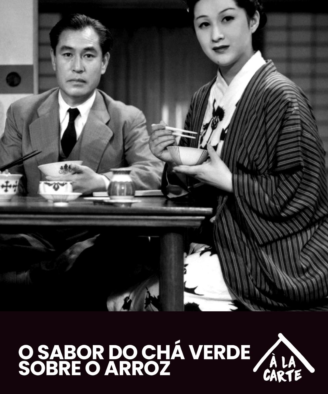 O sabor do chá verde sobre o arroz